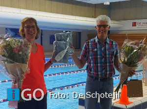 Zwemclub Schotejil trainers Arjanne en Andries zwaaien af na ruim 30 jaar