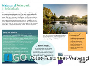 Reijerpark Ridderkerk 1e waterparel in regio