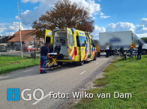 Ongeval fietser met kleine vrachtwagen N215 Nieuwe-Tonge