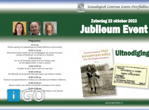 Jubileum Event Genealogisch Centrum Goeree-Overflakkee