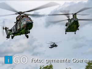 Oefening helikopters Defensie woensdag 5 oktober