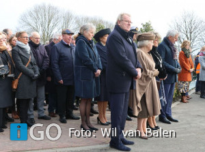 Hare Koninklijke Hoogheid Prinses Beatrix bij herdenking ramp Oude-Tonge