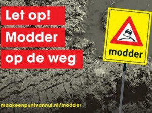 [video] Aandacht voor modder op wegen Goeree-Overflakkee