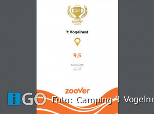 4e Gouden Zoover Award voor camping ’t Vogelnest Stad aan 't Haringvliet