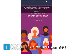 8MaartteamGO: Vrouwendag met viering en aandacht veiligheid vrouwen
