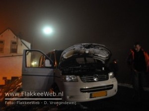 Bus in brand op Nolledijk Melissant