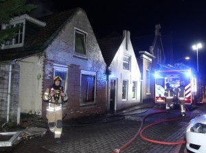 Brand op zolder leegstaande woning Dirksland
