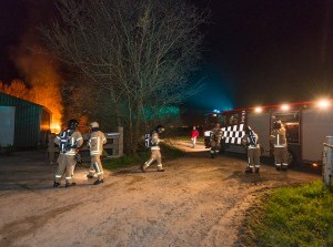 Brandje nabij Loods Bolletjesweg Middelharnis