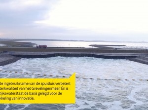 Officiële oplevering Flakkeese Spuisluis in de Grevelingendam